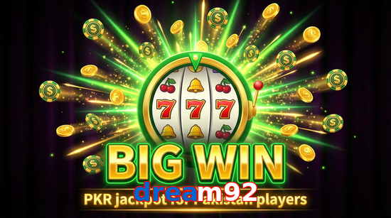 Big win animation on Dream92 slot game